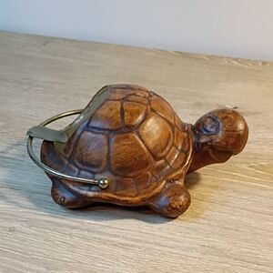 Vintage 1956 Treasure Craft Pottery Turtle Ashtray